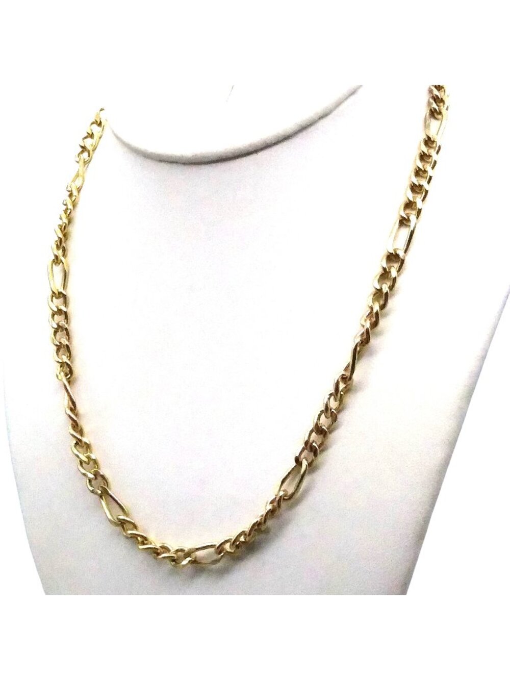 Vintage Figaro Chain Necklace, Gold Tone Classic